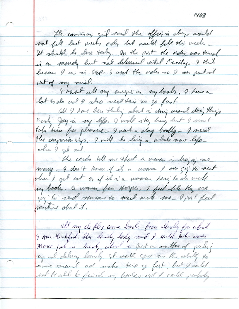 Dr John WorldPeace 2008 Prison Journal